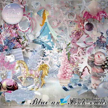  - - Blue And Pink Xmas