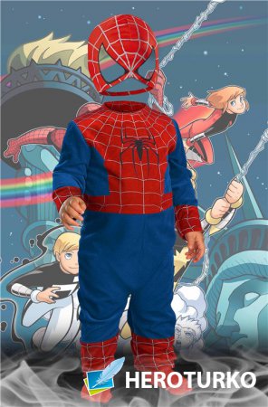 Детский шаблон для мальчиков – Человек паук