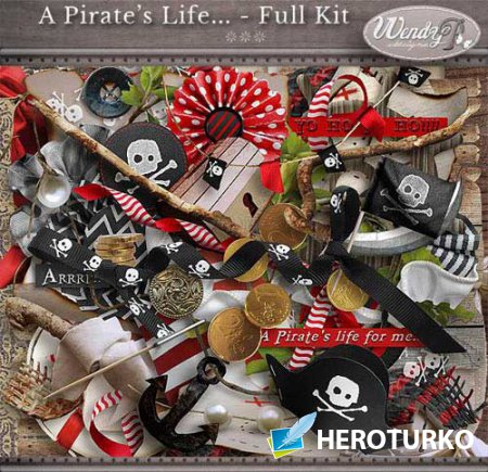 Детский скрап-набор - Пиратская жизнь